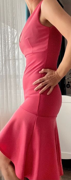 Club L празнична, бонбонена  рокля размер С - цикламен цвят