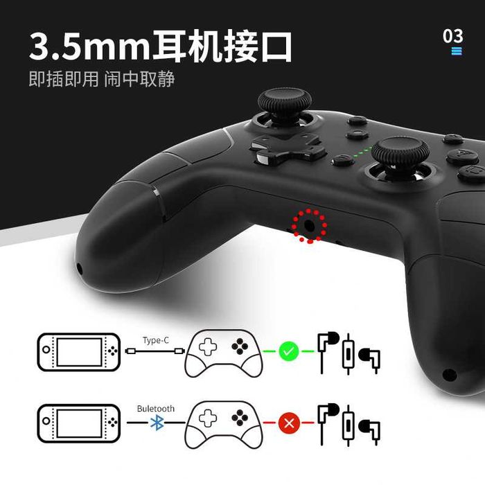 IINE Gen2 Wireless Controller Switch PC Steam джойстик,Контролер Розов