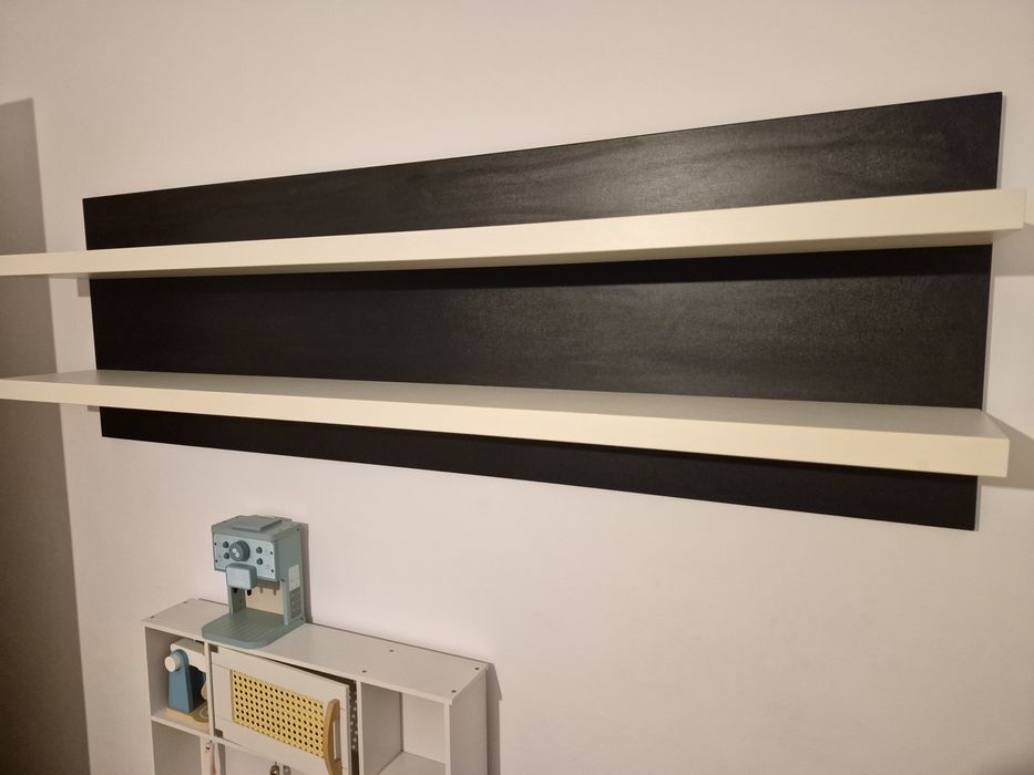 Vand mobilier living modern alb-negru (3 corpuri)