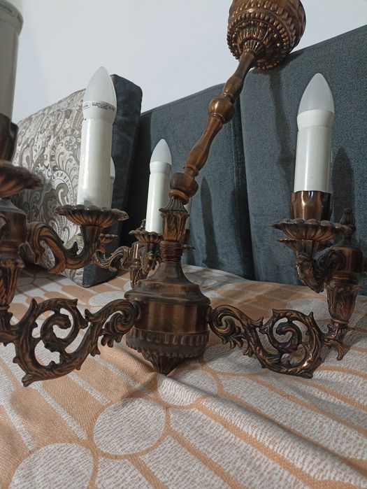 Люстра, бронзовая