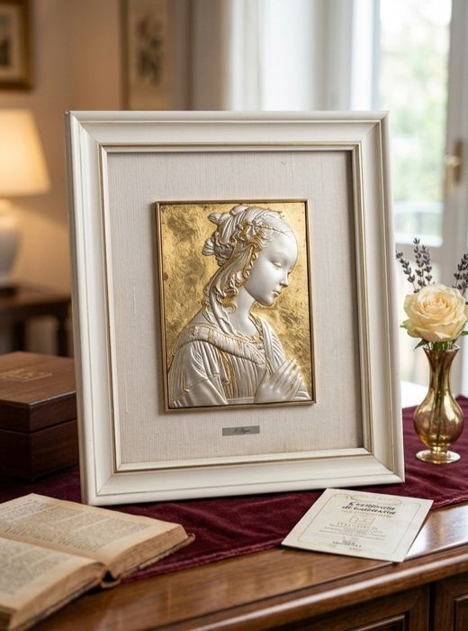 Tablou  Italsilver 40x46cm - Basorelief Argint 925 & Aur 24K arta