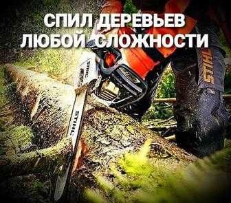 Спил деревьев подпил деревьев любой сложности!