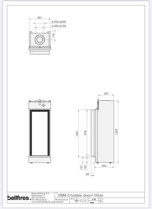 Газова камина BARBAS Bellfires