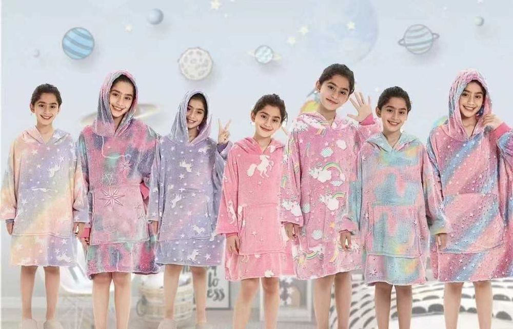 ПРОМОЦИЯ!!! Детско светещо меко одеяло с ръкави.