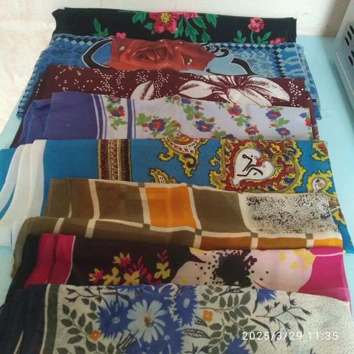 Платки шёлковые,шифоновые, х/б,шаль