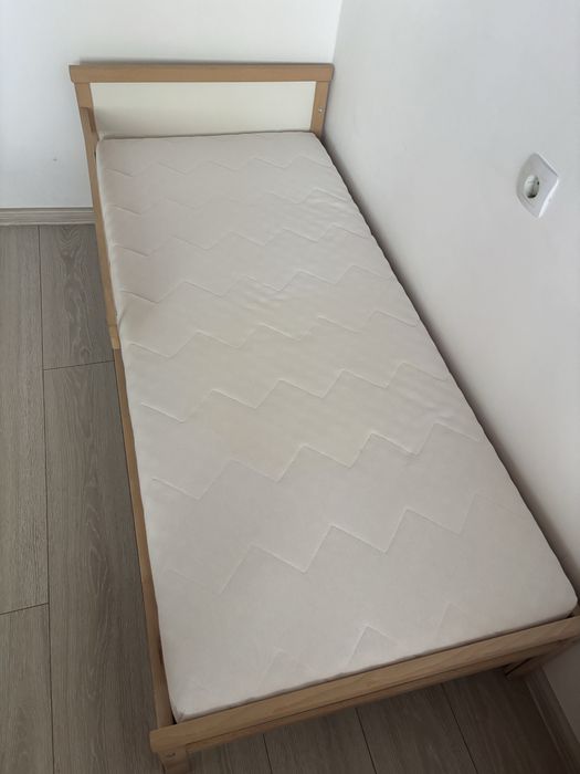 Детско легло с парапет 70x160 + матрак
