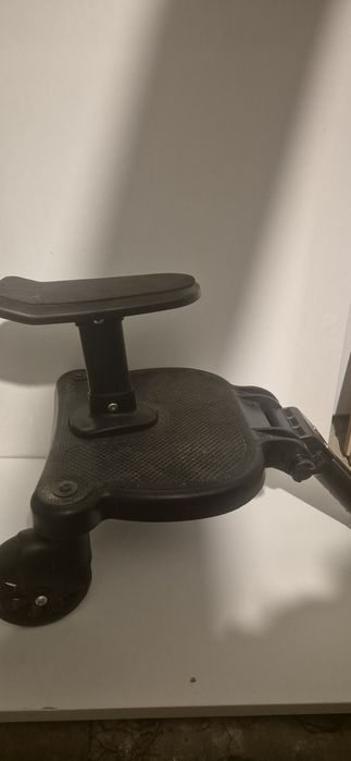 Scaun adaptor pentru al doilea copil, pentru carucior, platforma buggy board cu 2 roti si scaun demontabil