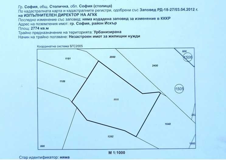 продавам парцел в жк Дружба-2
