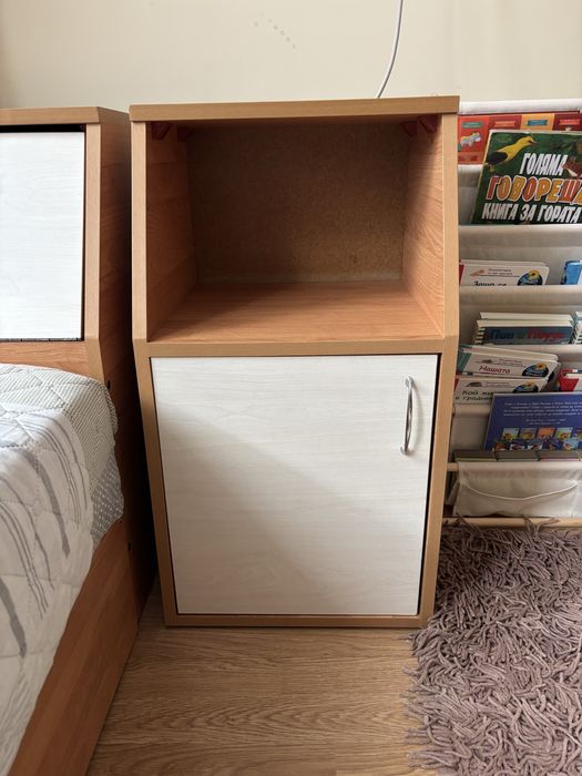 Легло с ракла и шкаф + ПОДАРЪК матрак