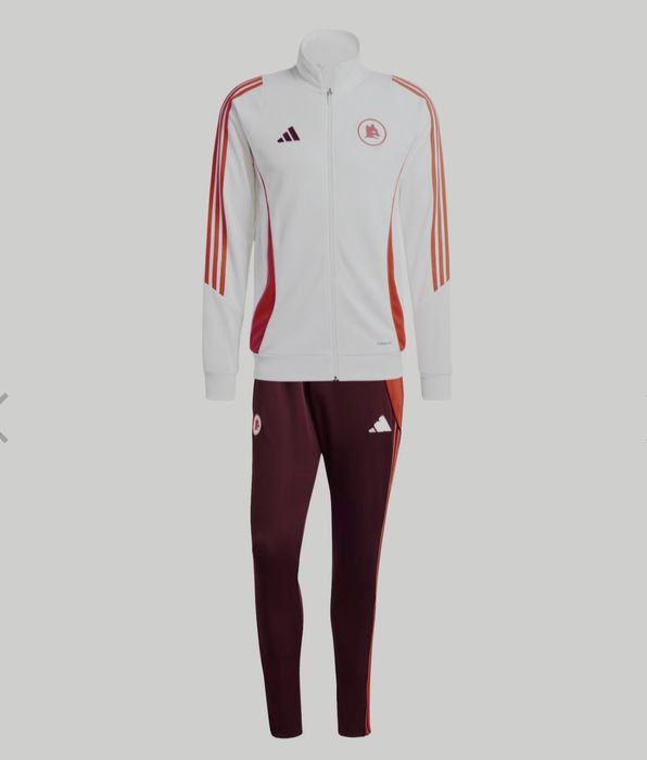 Оригинално горнище суичър анцуг Adidas AS Roma - Размер Л