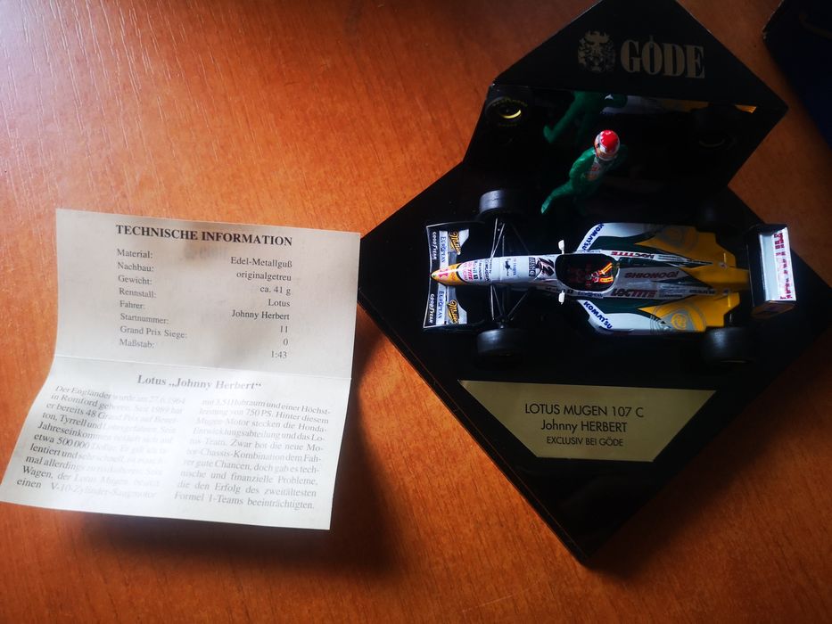 Machetă Lotus Mugen 107 C Johnny HERBERT