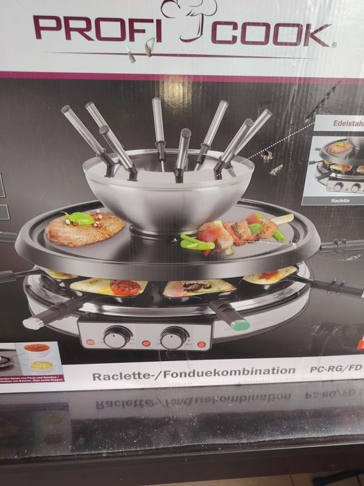Proficook грил/раклет котлон с фондю 3 в  1