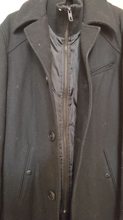 Мужское пальто черное