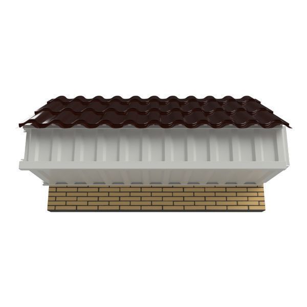 Подшивка карниза, софиты из металла. Металлосайдинг, металлочерепица