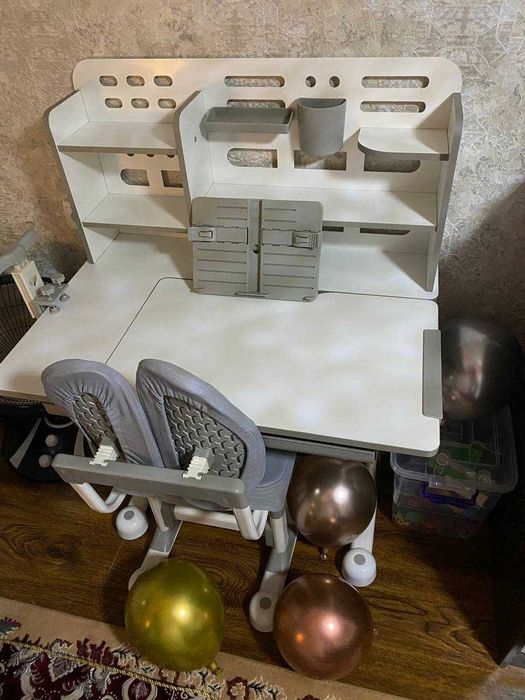 Парта + Стул Трансформер (3-25 ёшгача мос келади) – ДОСТАВКА БЕПУЛ