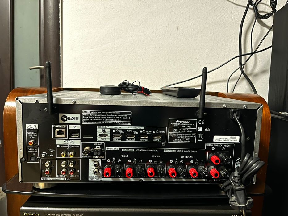 Pioneer Vsx-932 7.2/Atmos/4k/Bluetooth/Wifi/Spotify/airplay/usb etc.