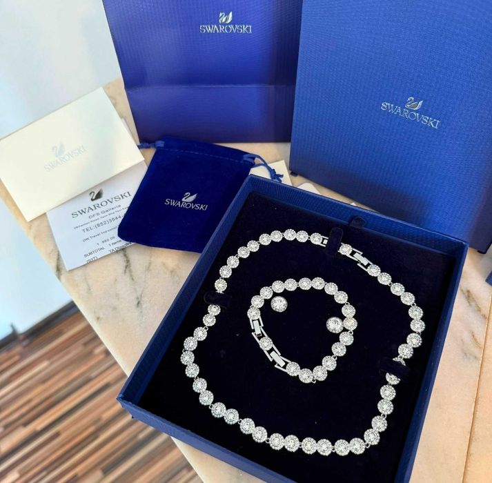 Set colier , bratara , cercei swarovksi