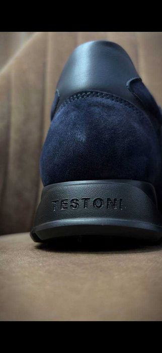 Amedeo Testoni мужские кожаные кроссовки Италия РАЗМЕР 39,40,41