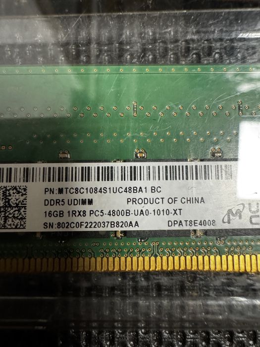 Memorii ram ddr5 16gb 32gb 64gb pc desktop workstation udimm