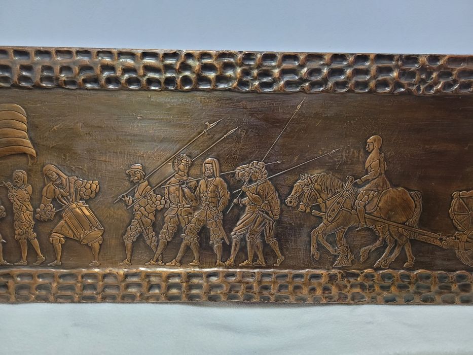 Медна картина пано 130х40 НАМАЛЕНА