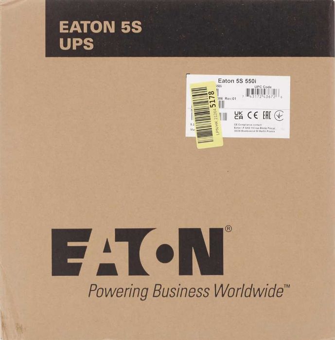 Eaton 5S 550 IEC UPS 550VA 4 изхода IEC-C13 10A софтуер за изключване