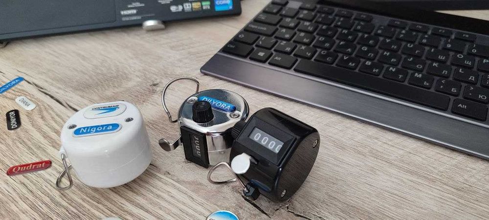 Счетчик механический (кликер) с логотипом и именем