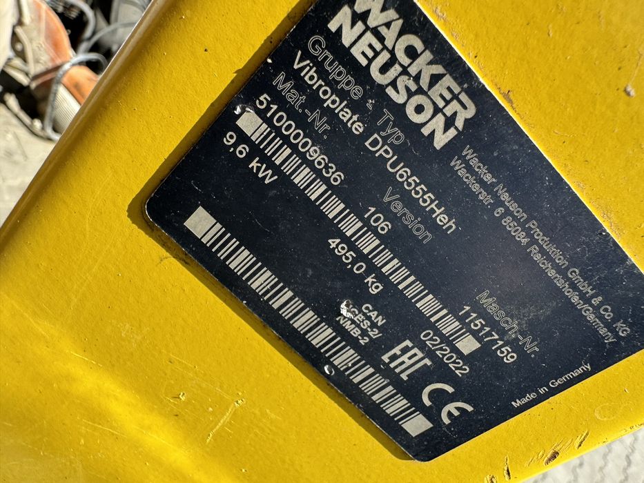 Placa compactoare WACKER DPU 6555