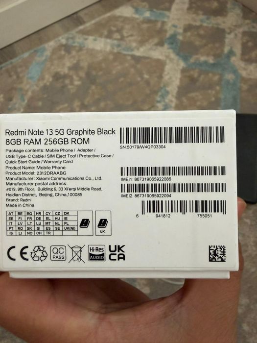 Redmi note 13 8/256gb 5G