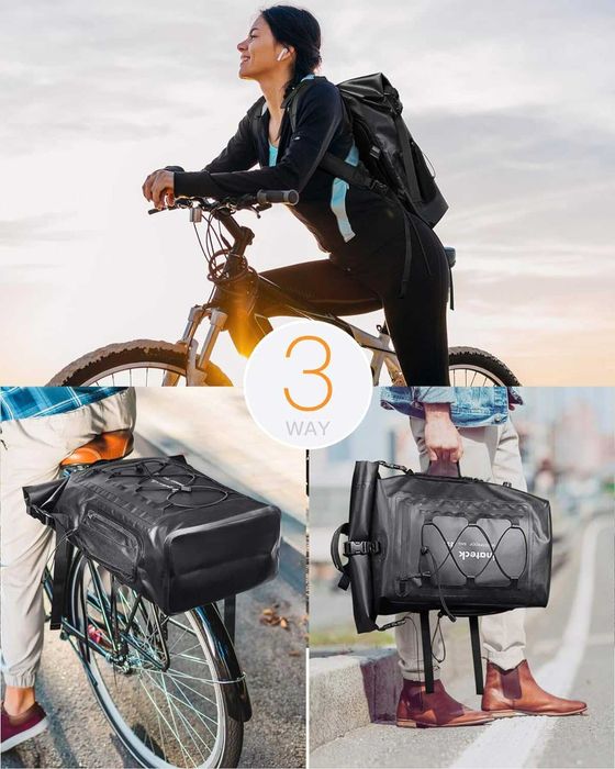 Rucsac Inateck cu RollTop, 30-35L, impermeabil