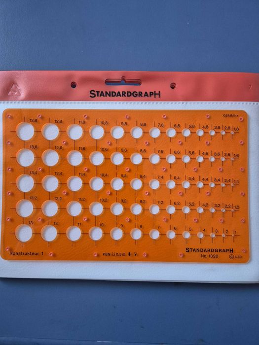 Oferta ! Set 5 buc. Sabloane de desen tehnic Standardgraph. Germania