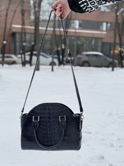 Кожаная сумка из крокодила
