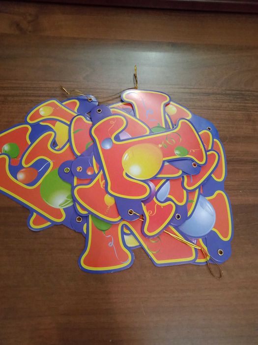 растяжка праздничное украшение на день рождение на казахском языке.