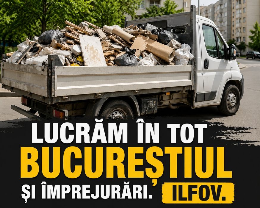 Debarasam moloz mobila deșeuri gunoaie in tot bucurești si împrejurări