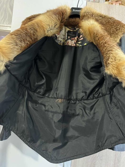 Кожено яке с лисица