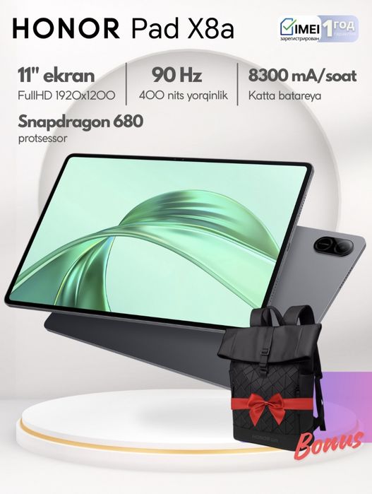 Honor pad x8a planshet