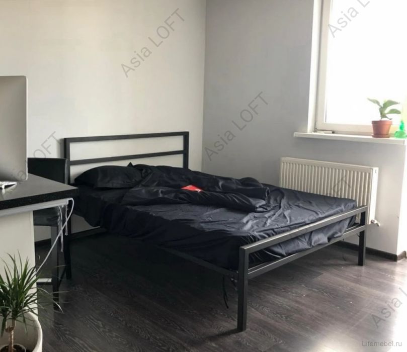 Металлическая Кровать, Темир Кровать, Евро Стиле Лофт,