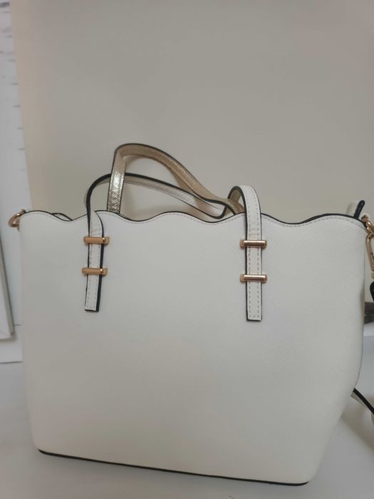 Элегантная сумка ALDO (белая, Saffiano) — Идеальное состояние