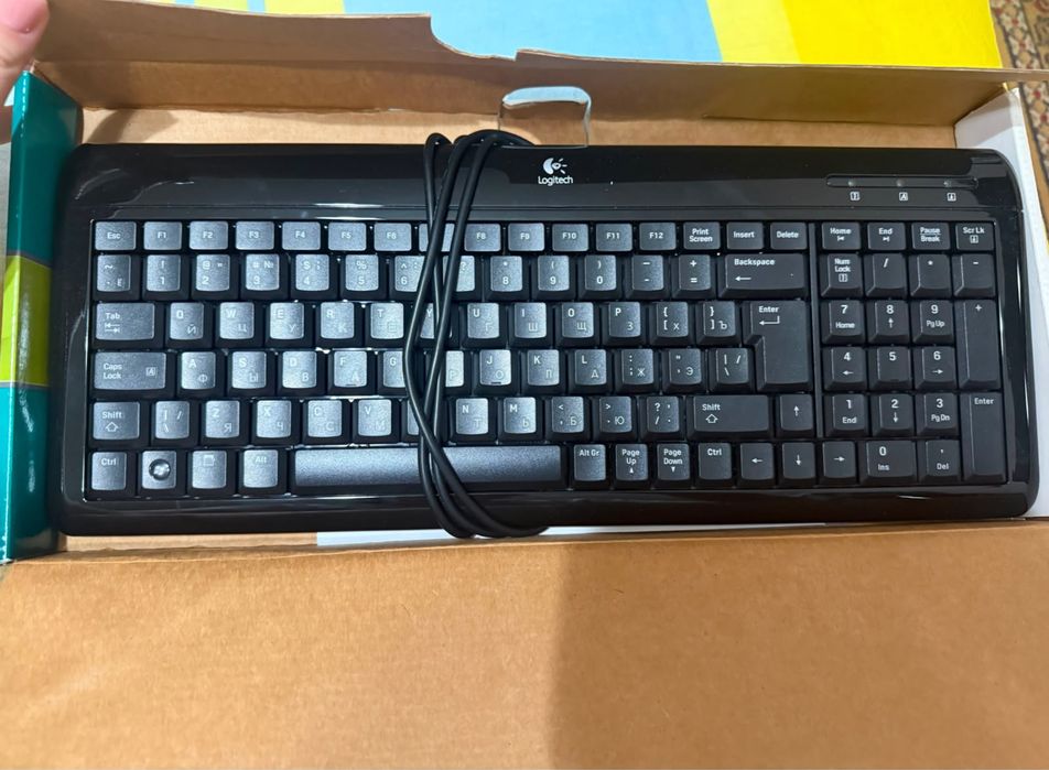 Клавиатура проводная Logitech Ultra-Flat Black
