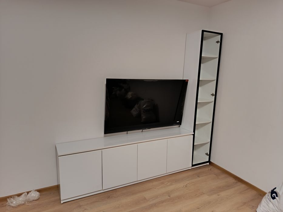 НОВ Луксозен ТВ шкаф – Бяла перла (Високо качество)