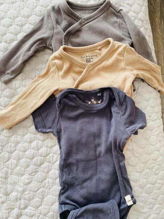 Лот детски дрешки- бодита, блузи, ританки 0-3 месеца