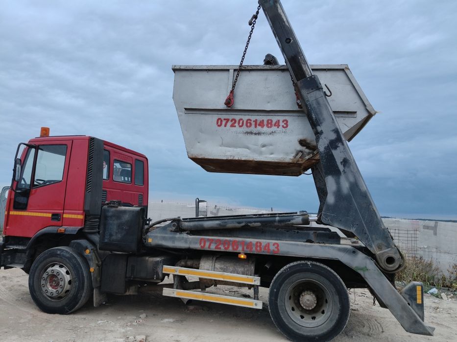 Transport moloz inchiriere containar haba tomberon deseuri constructii