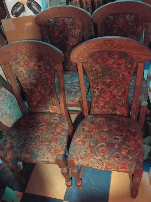 Комплект столове 4 бр - класически барок