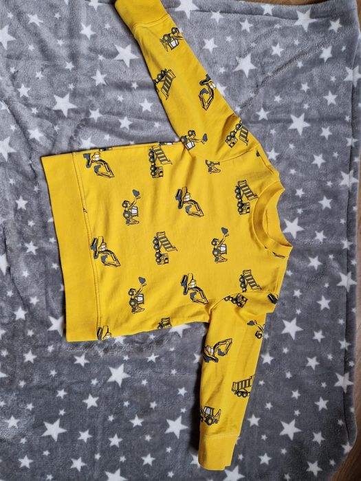 Bluza băieți excavatoare, galben, 104 cm