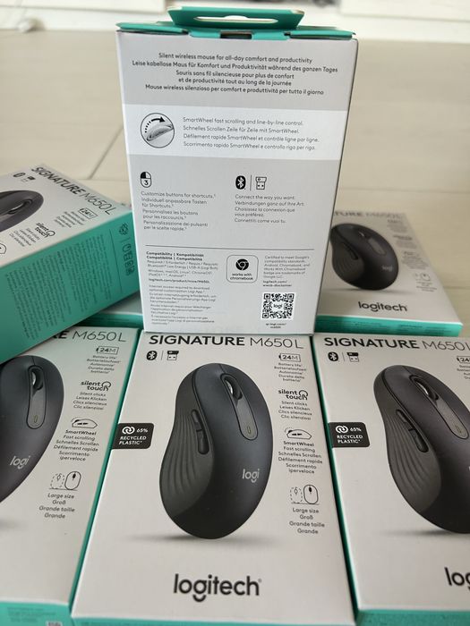 Pachet 10 x Mouse Logitech Signature M650L , noi