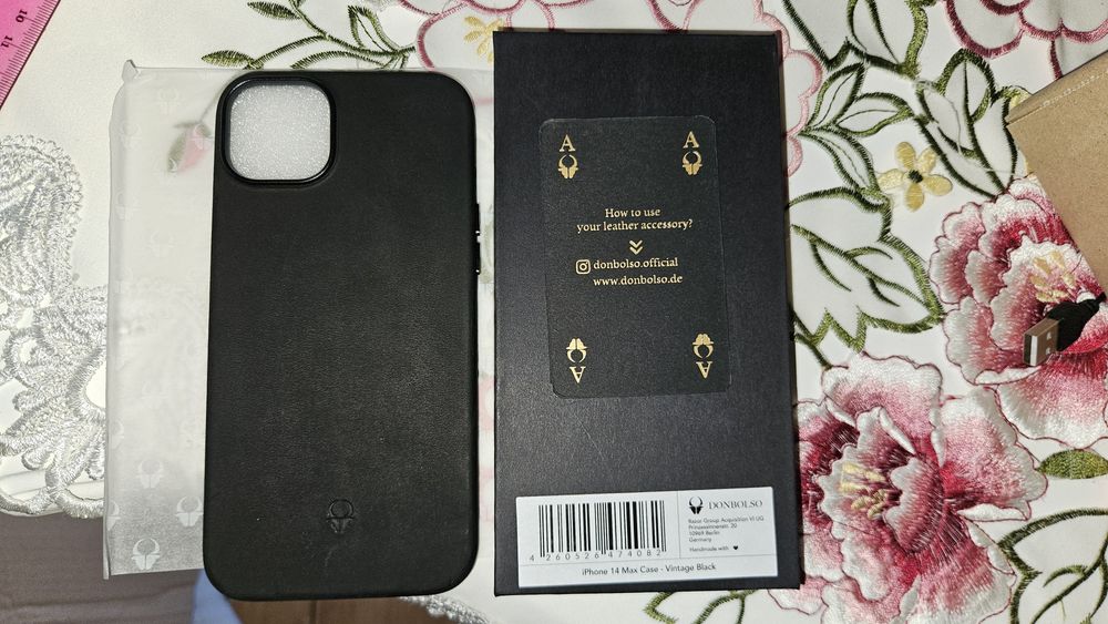 Husa Donbolso Iphone 14 Max din piele naturala