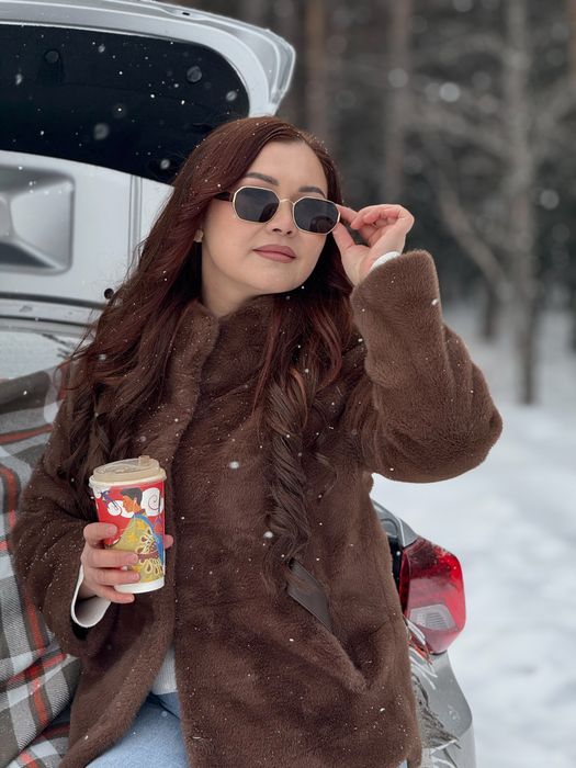 Женская Эко шубака 46рр 70см