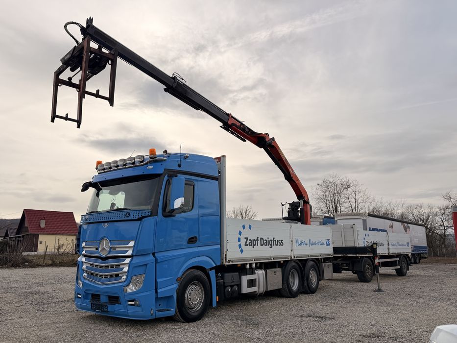 Mercedes-benz Actros 2552 camion cu macara *palfinger 18001L