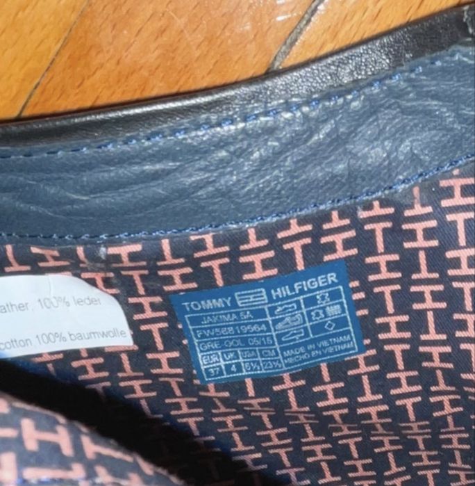 Botine din piele Tommy Hilfiger