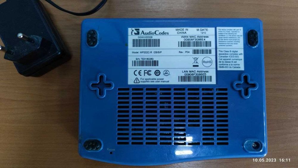 VoIP FXS шлюз AudioCodes MP-202