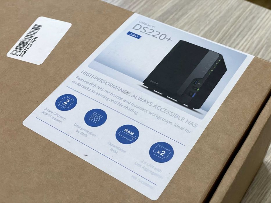 Synology DS220+ — домашнее сетевое хранилище NAS